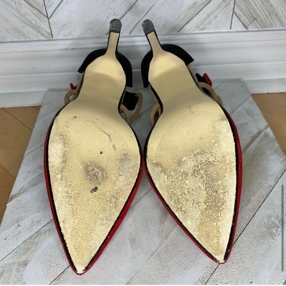 Shoe dazzle red and black high heel shoe - Picture 7 of 7